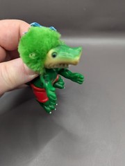 Vintage 1985 Funny Foots Alligator Crocodile Grabber Hugger Figure Toy Dinosaur