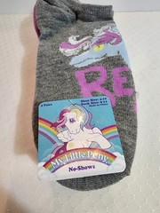 my little pony merchandise womens socks 5 pair sizes 4-10 g1 retro new