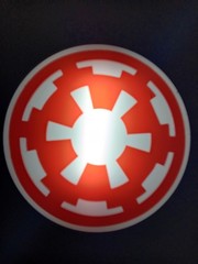 Retro imperial badge logo lightbox sign star wars empire light box display sign