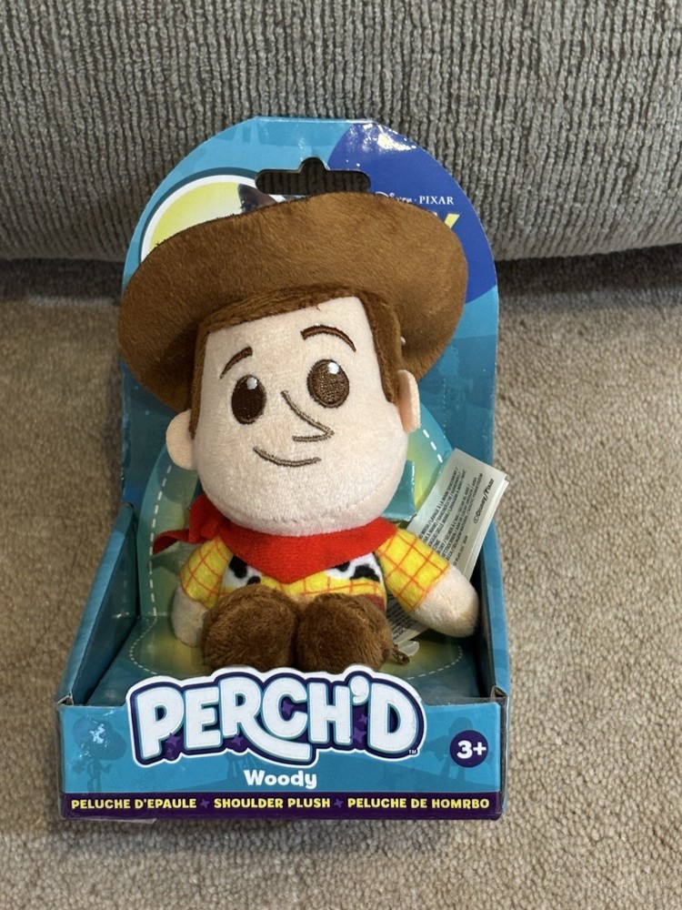 NEW – Toy Story Perch’d WOODY 3.75″ Shoulder Plush Toy Figure 2026