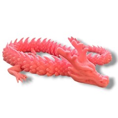 Horned Dragon 3D Printed Pink NEW