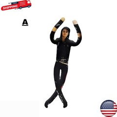 Michael Jackson Cosplay Doll Plush Stuffed Figure Abstract Joint Mobility Toy US