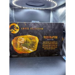 Amber Collection Velociraptor “The Big One” – Jurassic Park New SEALED Mattel
