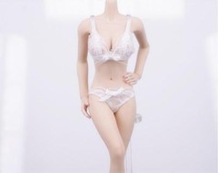 1/6 female white Lace Lingerie bra Panties set for Kumik Phicen hot toys ❶USA❶