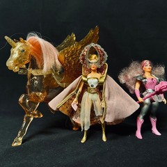 VINTAGE 1984 STARBURST SHE-RA GLIMMER & CRYSTAL SWIFT WIND PRINCESS OF POWER