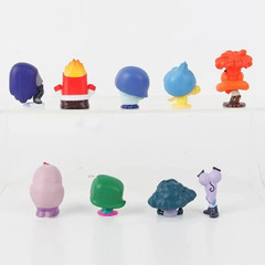 9pcs/Set Mini Inside Out 2 Action Figure Toy Cartoon Movie Joy Anxiety Anger