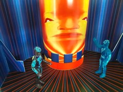 TRON MCP Master Control Program custom playset for Tomy figures free shipping