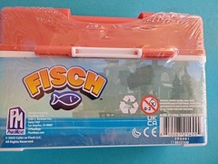 Microfigure 4-pack Micro Tacklebox Approx 6″ New Sealed Red Fisch