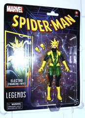 MARVEL LEGENDS RETRO SPIDER-MAN ELECTRO FRANCINE FRYE 6″ FIGURE HASBRO 2025