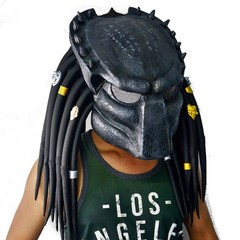 Predator Motorcycle Helmet Dress Up Mask Cosplay Party Costume Props Halloween