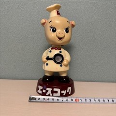 Limited Edition [Acecook Pig] Wobble Head Figure, Azuki Bean Colored Base, Toys