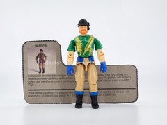 GI JOE COMANDOS EM ACAO FORCA BRUTA MARFIM FIGURE w/ FILE CARD BRAZIL ESTRELA