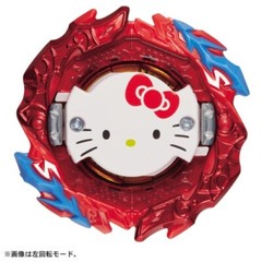 TAKARA TOMY BEYBLADE BURST DB B-00 BOOSTER ASTRAL HELLO KITTY. Ov.R’-0 H 3.9 in
