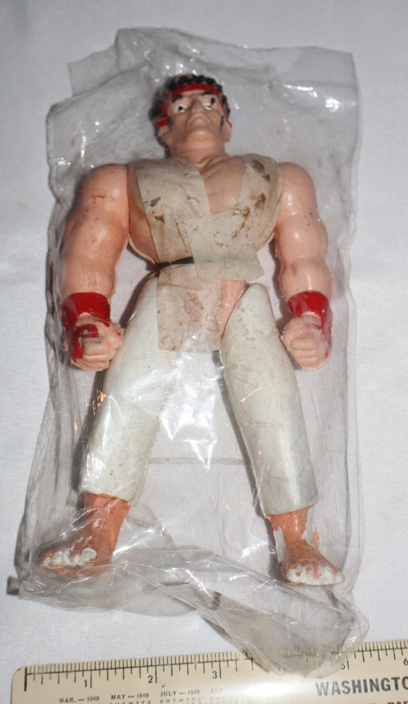 RARE 1990s Street Fighter 8.5″ Figure Mexico KO in Sealed Baggie NOS Video Game