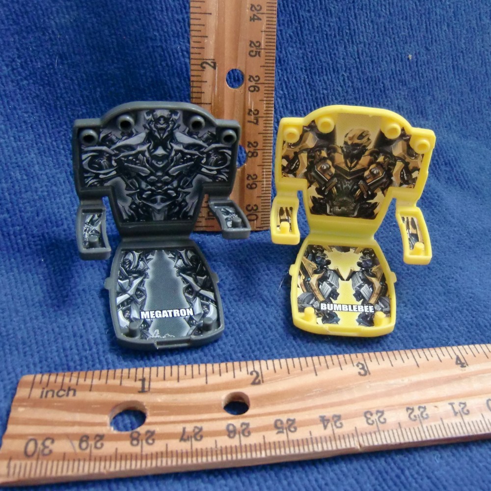 Transformers Lunchables MEGATRON BUMBLEBEE GUC 2007 Yellow Gray Black