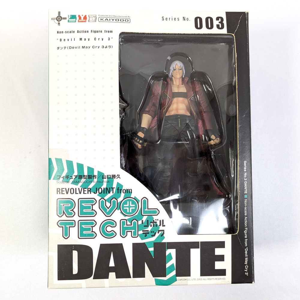 Rare Revoltech Yamaguchi No.003 Dante Devil May Cry 3 Kaiyodo 2006 Collectible