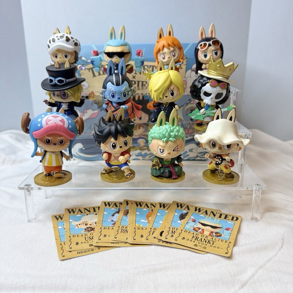 POP MART Labubu The Monsters x One Piece Series – Full Set of 12 W/BOX & Cards