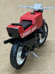 Spider-Man Motorcycle Bike Die cast Metal Buddy L Spider Bike Toy RARE 1980s