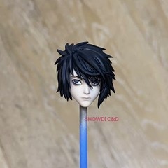 1/12 Painted DEATH NOTE Yagami Light Head Carving For 6″ SHF Vtoys Figure Body