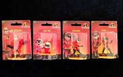 Disney Pixar The Incredibles Mini Action Figure Lot 4) Mr Incredible Jack Violet