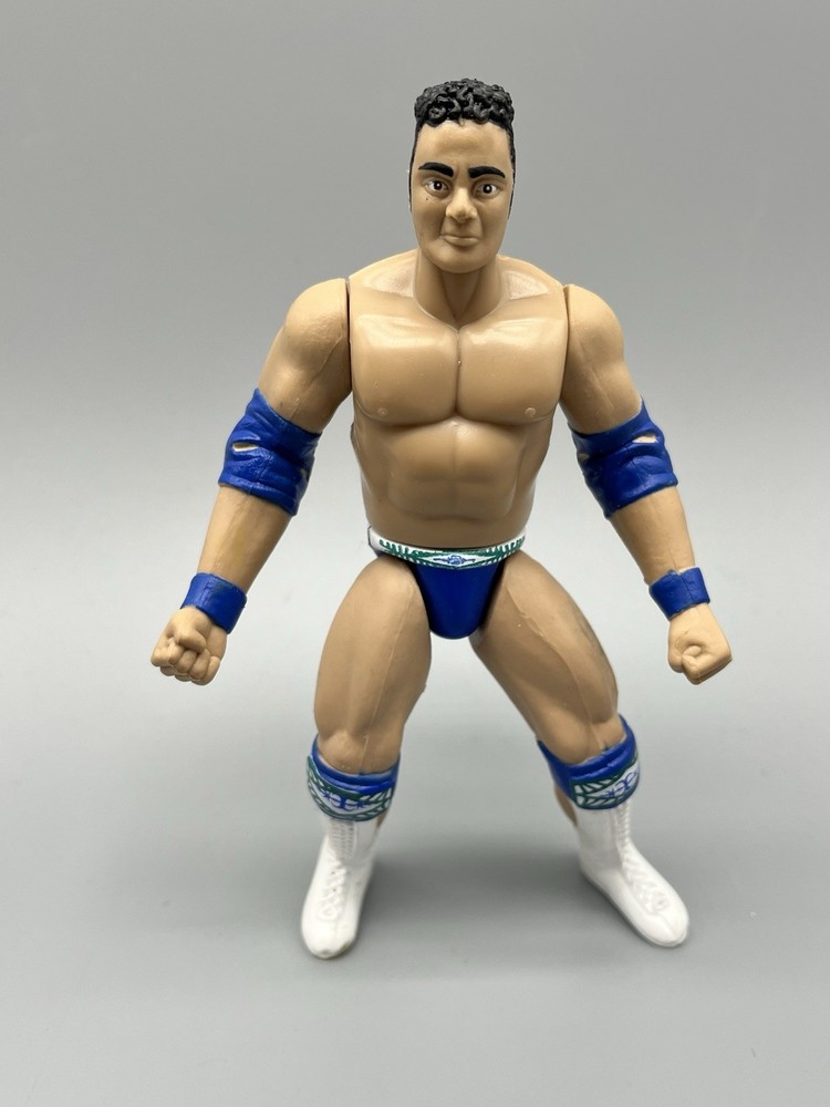 1997 WWF Rocky Maivia Jakks Pacific Superstars Series 5 Bone Crunching BCA Rock