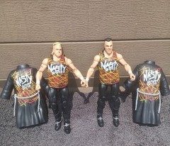 Lot WWE NASTY BOYS Wrestling Action Figures Jerry Sags Brian Knobbs 2015 Mattel