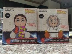 Back to the Future Marty Mcfly & Dr. Emmett Brown Handmade by Robots 144-145