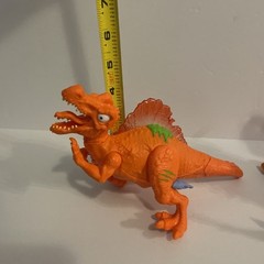 Zuru Smashers Mega Dinosaur Orange T-Rex Spinosaurus. Figures only. Lot of 2.