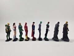 DC Comics Justice League Deluxe Mini Figz Series 1 Complete Set of 9 Figures