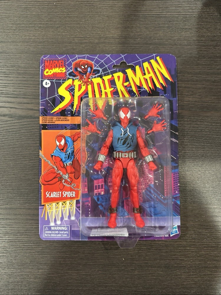 Hasbro Marvel Legends Scarlet Spider Action Figure New Retro Ben Reilly