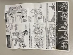 Mighty Morphin Power Rangers 1993 Titanus Bandai – accessories and manual