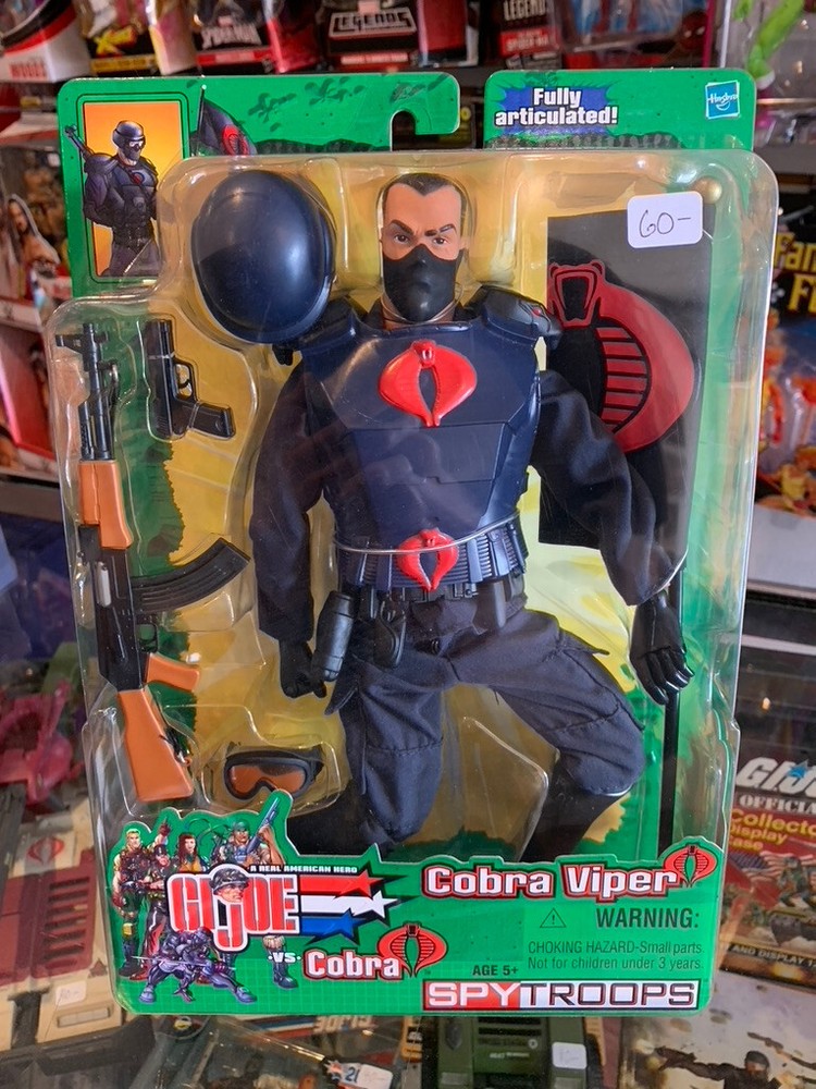 G.I. Joe vs Cobra Spy Troops 12″ Cobra Viper 2003 New Sealed Trooper Soldier