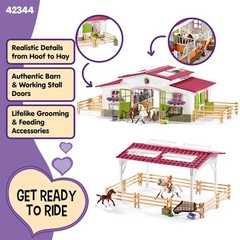 Complete 97-Piece Equestrian Playset with Barn, Horses & Accessories – Ages 5+