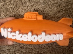 Nickelodeon Award Trophy, 3-D Printed Handheld Size Tough Material. Brand New