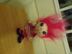 PLUSH DOLL FIGURE JAY PLAY FLIP ZEE TROLL PRETTY IN PINK CHARACTER TOY