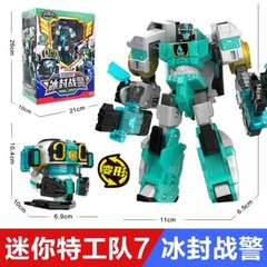 MINIFORCE Super Cops Power Police Ranger TRANS HEAD Transformer Robot Figure Toy
