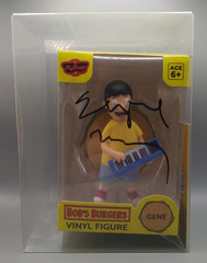 Gene Belcher Bob’s Burgers Vinyl Figure 4″ signed autographed COA #983891 AUTO