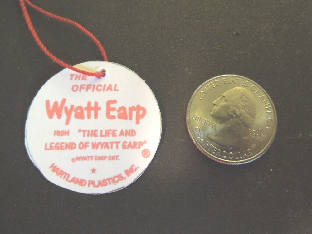 1950’s WYATT EARP Hartland 5 inch Mini Western Rider set custom Hang Tag