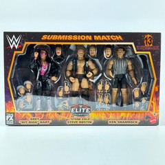 WWE Elite WrestleMania 13 Submission Match Bret Hart Steve Austin Ken Shamrock