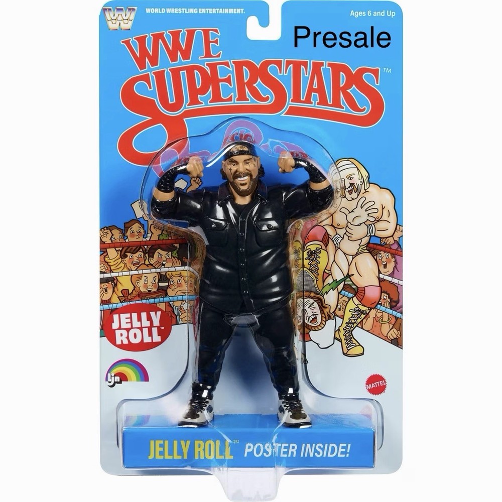 Mattel WWE Superstars LJN JELLY ROLL 1980’s 8″ Retro Figure 2026 – Presale