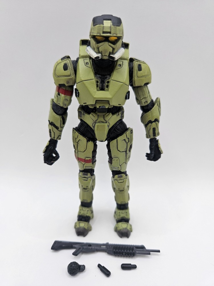 Mcfarlane 2008 Halo 3 Olive Spartan EOD Complete Adult Owned Pack Fresh