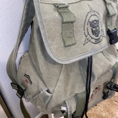 Transformers Universal Studio Military Style Nest Backpack Cosplay Read As is