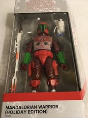 STAR WARS MANDALORIAN WARRIOR 2022 HOLIDAY EDITION BLACK SERIES 6″ FIGURE SEALED