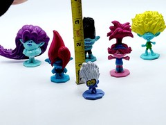 Trolls PVC Mini Figures DW 1.5″ – 2.5 Cake Toppers Lot Of 6
