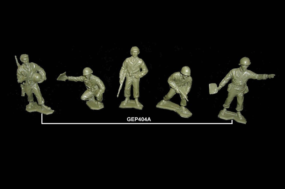 WWII GI’s MARX Gallant Men OD Green #51 tank mg Battleground playse resin