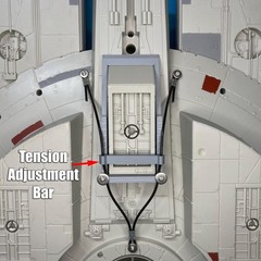 Wall Mount Bracket for Star Wars BMF Millennium Falcon 2008 TLC VC Smugglers Run