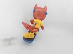 World Industries Tech Deck Dude Devil Man 2001 with Board No Pitchfork Used