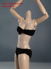 1/6 Scale Pale Skin Flexible Female Figure Body