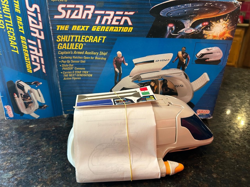 1989 Star Trek The Next Generation Shuttlecraft Galileo Galoob New In OPENED Box