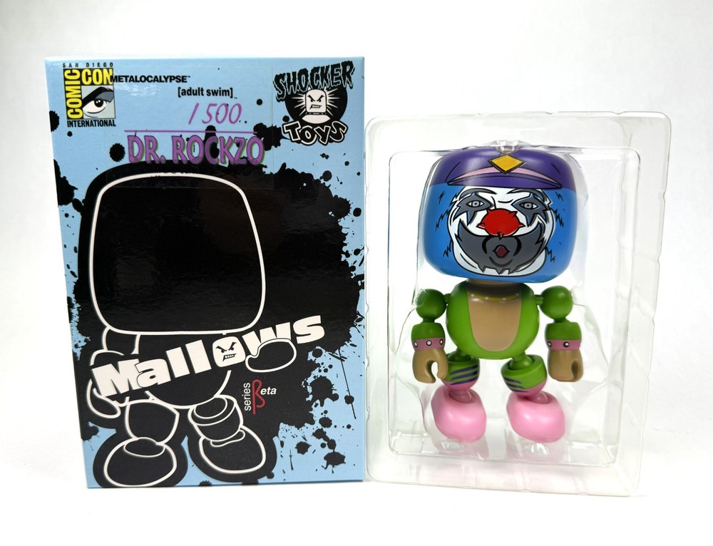Dr Rockzo Metalocalypse Mallows Figure New NIB Shocker Toys SDCC Exclusive